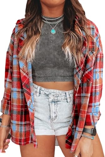 Deer Lady Women's Plaid Flannel Shirt: $16.99 Deer Lady Women's Plaid Flannel Shirt: $16.99