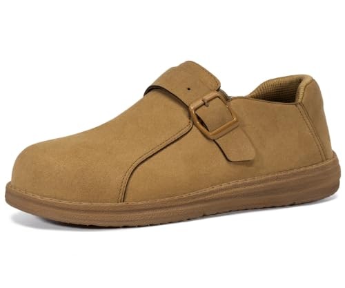 Larnmern Men's Steel Toe Slip-On Work Shoes: $33.91 Larnmern Men's Steel Toe Slip-On Work Shoes: $33.91