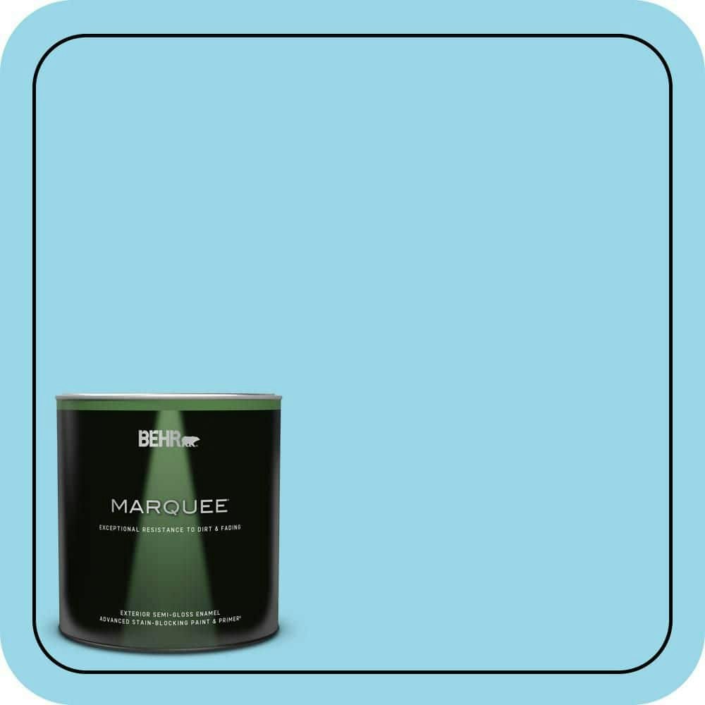Behr Premium Semi-Gloss Exterior Paint and Primer 1-Quart Can: $35.98 Behr Premium Semi-Gloss Exterior Paint and Primer 1-Quart Can: $35.98