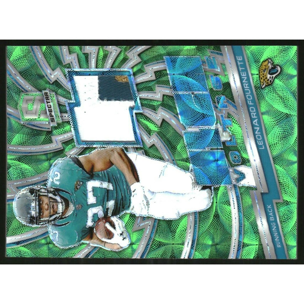 2019 Panini Spectra High Voltage Materials Leonard Fournette Neon Green Card: $18 2019 Panini Spectra High Voltage Materials Leonard Fournette Neon Green Card: $18