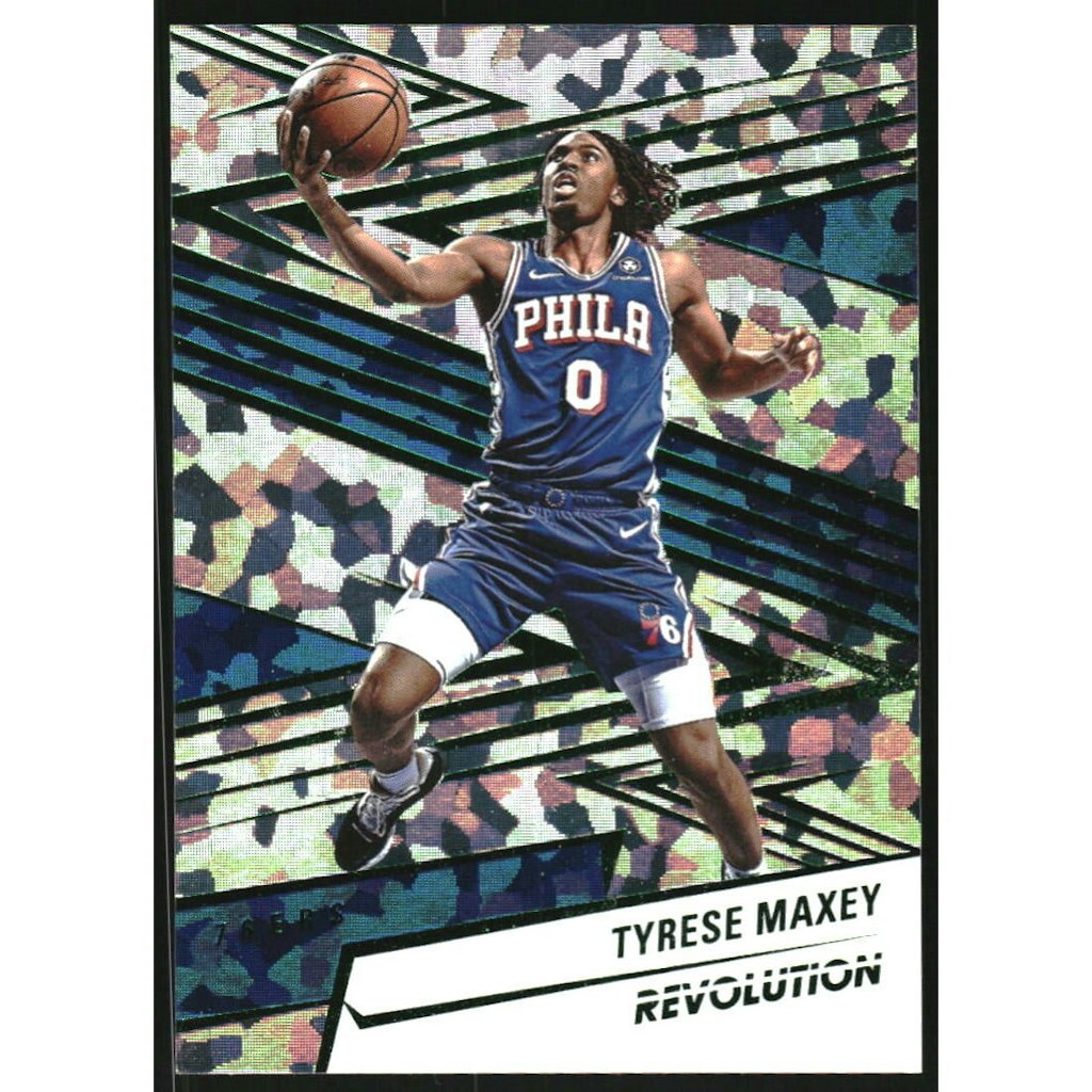 2024-25 Panini Revolution Tyrese Maxey Chinese New Year Emerald Card: $10