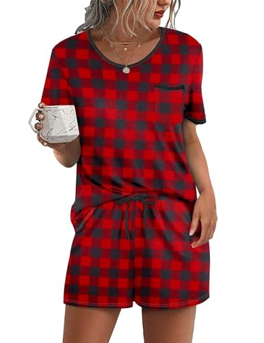 Ekouaer Women's 2-Piece Pajama Set: $12.74