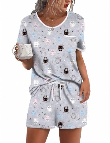 Ekouaer Women's 2-Piece Pajama Set: $12.35 Ekouaer Women's 2-Piece Pajama Set: $12.35