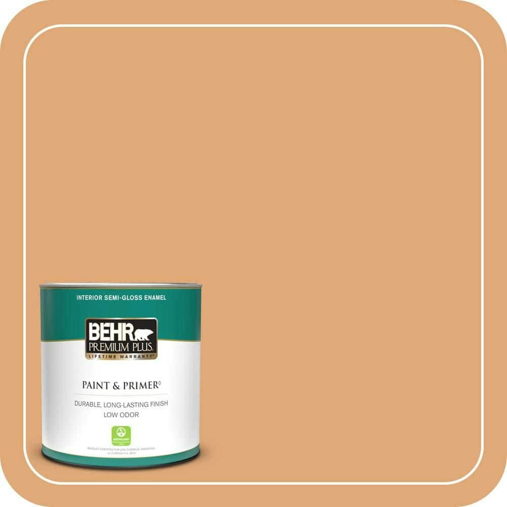 Behr 1-Quart Thai Ice Tea Semi-Gloss Interior Paint and Primer: $20.48 Behr 1-Quart Thai Ice Tea Semi-Gloss Interior Paint and Primer: $20.48