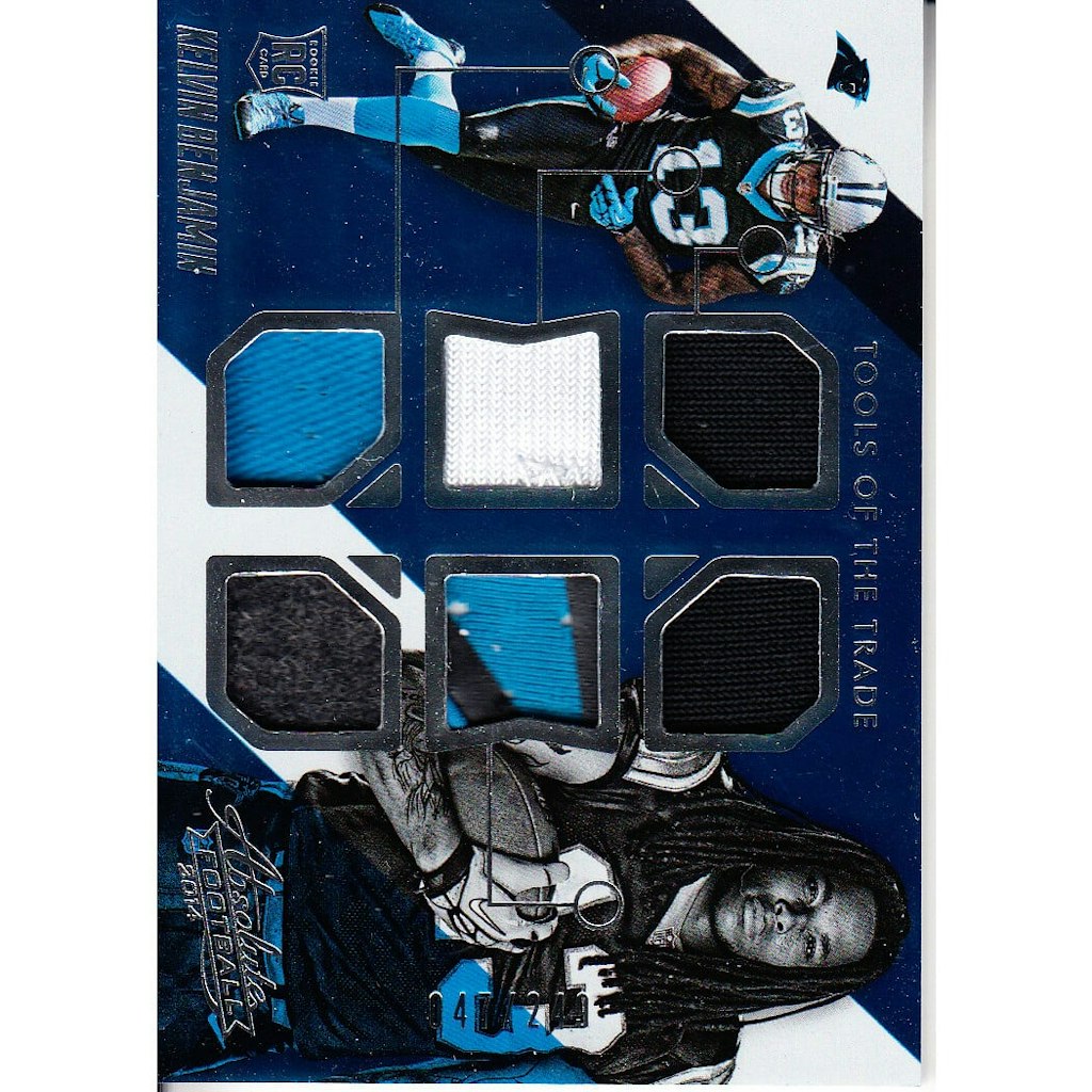 2014 Absolute Tools of the Trade Kelvin Benjamin Rookie Card: $14