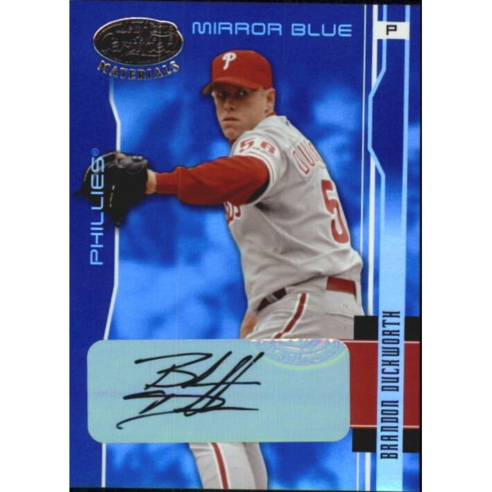2003 Leaf Certified Materials Mirror Blue Brandon Duckworth Autograph /50: $12 2003 Leaf Certified Materials Mirror Blue Brandon Duckworth Autograph /50: $12