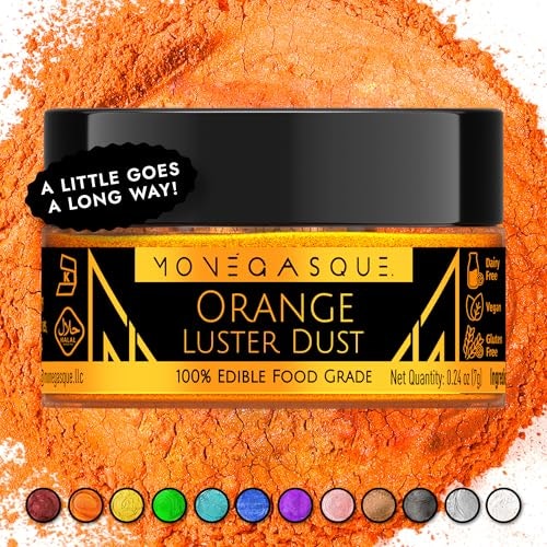 Monégasque Orange Edible Glitter 7g: $7.98