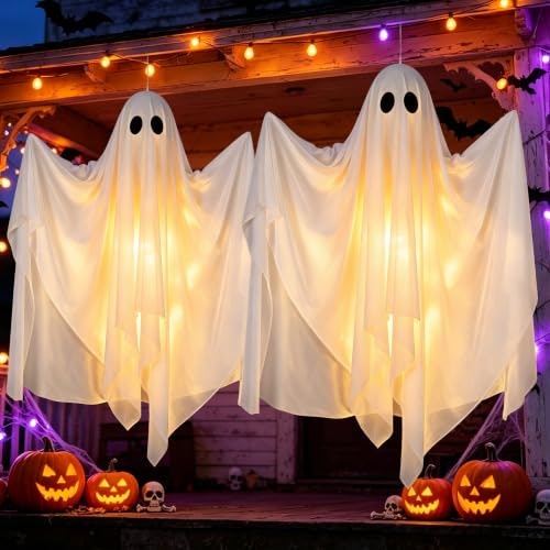 47-Inch Halloween Hanging Swing Ghost 2-Pack: $23.99 47-Inch Halloween Hanging Swing Ghost 2-Pack: $23.99