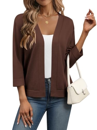 Zeagoo Women's 3/4 Sleeve Cropped Cardigan Shrug: $24.98 Zeagoo Women's 3/4 Sleeve Cropped Cardigan Shrug: $24.98