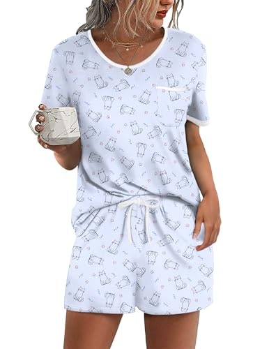 Ekouaer Women's 2-Piece Pajama Set: $14.24 Ekouaer Women's 2-Piece Pajama Set: $14.24