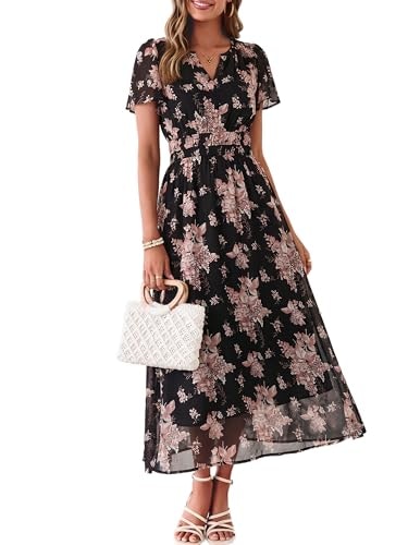 Simplee Women's Floral Chiffon Maxi Dress: $35.98 Simplee Women's Floral Chiffon Maxi Dress: $35.98