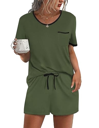 Ekouaer Women's 2-Piece Pajama Set: $12.08 Ekouaer Women's 2-Piece Pajama Set: $12.08