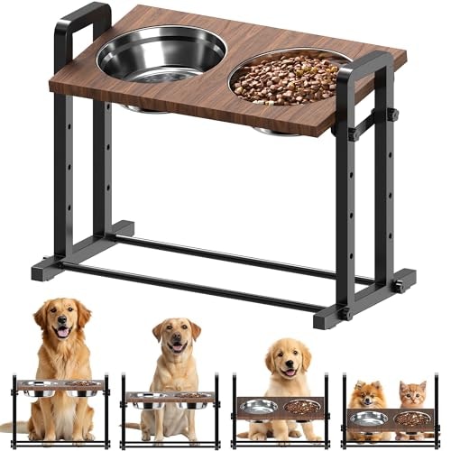 Czpet Elevated Adjustable Dog Bowls with 2L Stainless Steel Bowls: $39.98 Czpet Elevated Adjustable Dog Bowls with 2L Stainless Steel Bowls: $39.98