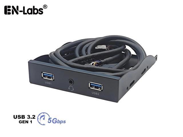 EnLabs 3.5-inch Front Panel USB 3.0 Hub with HD Audio: $19.59 EnLabs 3.5-inch Front Panel USB 3.0 Hub with HD Audio: $19.59