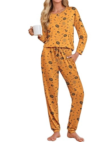 Ekouaer Women's Plaid Long Sleeve Pajama Set: $19.98 Ekouaer Women's Plaid Long Sleeve Pajama Set: $19.98