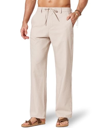 Coofandy Men's Cotton Linen Casual Drawstring Pants: $25.24 Coofandy Men's Cotton Linen Casual Drawstring Pants: $25.24