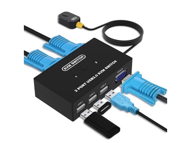 USB VGA KVM Switch 2-Port: $32.49 USB VGA KVM Switch 2-Port: $32.49