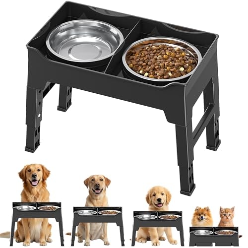 CZPET 4-Height Adjustable Elevated Dog Bowls: $21.24 CZPET 4-Height Adjustable Elevated Dog Bowls: $21.24