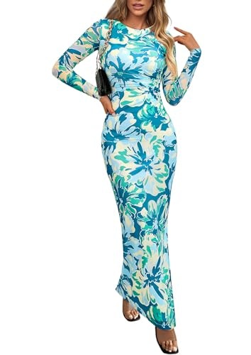 Prettygarden Women's Floral Bodycon Maxi Dress: $31.99
