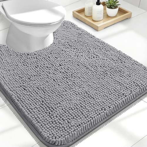 Olanly 24x20-Inch U-Shaped Toilet Rug: $14.24 Olanly 24x20-Inch U-Shaped Toilet Rug: $14.24