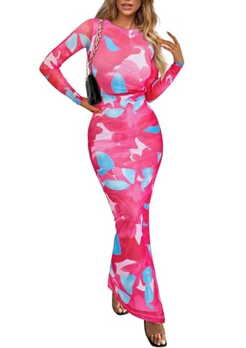 Prettygarden Women's Floral Bodycon Maxi Dress: $31.34