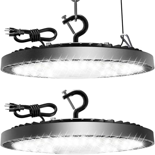 Kstarite 160W 25,000LM UFO LED High Bay Shop Lights 2-Pack: $37.98