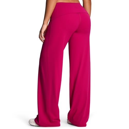 Aoxjox Women's Fold Over Waist Yoga Pants: $27.19