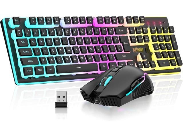 RedThunder K10 Wireless RGB Gaming Keyboard and Mouse Combo: $88 RedThunder K10 Wireless RGB Gaming Keyboard and Mouse Combo: $88