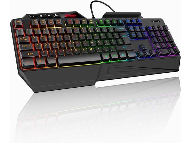 Tecknet Wired RGB Membrane Gaming Keyboard: $52.39