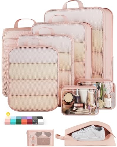 Veken 9-Piece Compression Packing Cube Set: $19.99 Veken 9-Piece Compression Packing Cube Set: $19.99