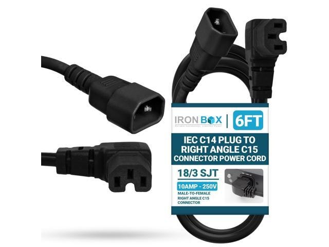 IronBox 10A Right Angle C14 to C15 Power Cord: $38.24 IronBox 10A Right Angle C14 to C15 Power Cord: $38.24