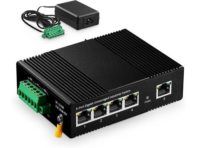 Binardat 5-Port Gigabit Industrial Ethernet Switch: $98.65