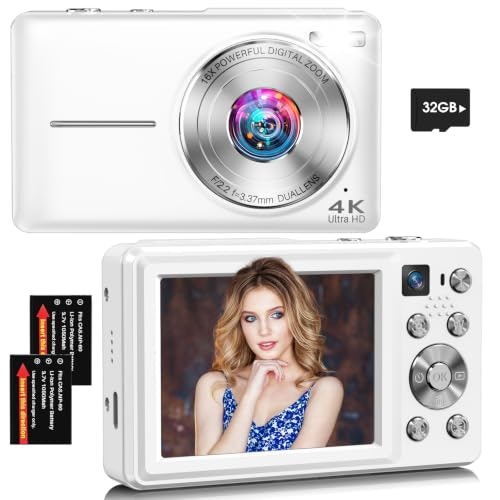 4K 64MP Autofocus 16X Zoom Digital Camera: $49.98