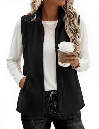 Zeagoo Women's Fleece Zip-Up Vest: $19.98 Zeagoo Women's Fleece Zip-Up Vest: $19.98