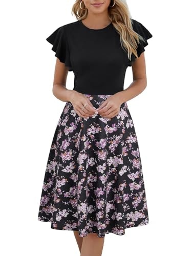 MSLG Women's Ruffle Sleeve Semi-Formal Dress: $30.68 MSLG Women's Ruffle Sleeve Semi-Formal Dress: $30.68