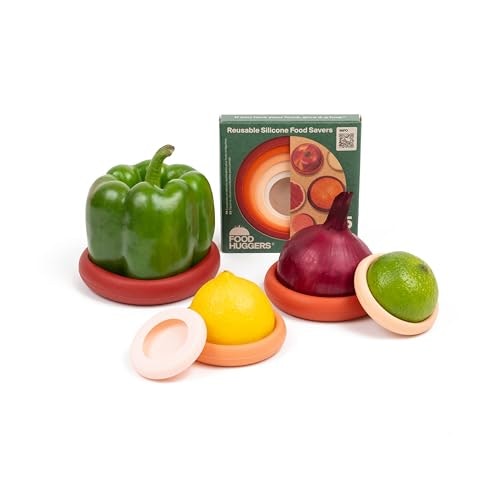 Food Huggers 5-Piece Reusable Silicone Food Savers: $15.29 Food Huggers 5-Piece Reusable Silicone Food Savers: $15.29