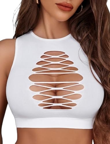 Women's Fishnet Crop Tank Top: $13.49 Women's Fishnet Crop Tank Top: $13.49