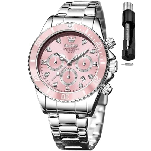 Olevs Women's Chronograph Analog Diamond Watch: $36.70 Olevs Women's Chronograph Analog Diamond Watch: $36.70