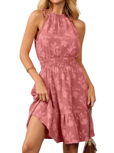 BerryGo Women's Floral Halter Mini Dress: $28.99 BerryGo Women's Floral Halter Mini Dress: $28.99