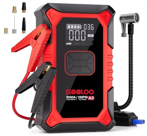 Gooloo A3 3,000A Jump Starter and Air Compressor: $69.97 Gooloo A3 3,000A Jump Starter and Air Compressor: $69.97
