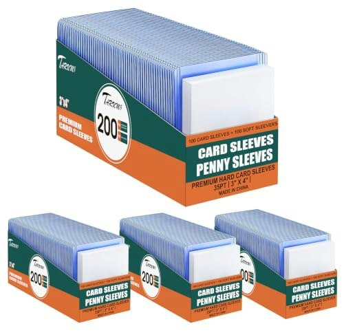 Tarumg 3x4-Inch Hard and Soft Card Sleeves: $25.49