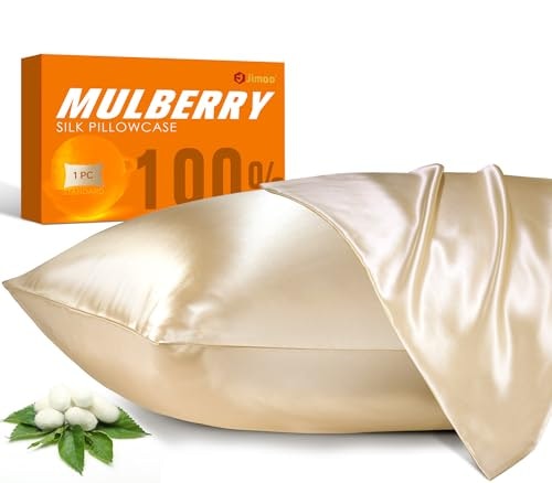 Jimoo 100% Mulberry Silk Pillowcase 2-Pack: $43.34 Jimoo 100% Mulberry Silk Pillowcase 2-Pack: $43.34