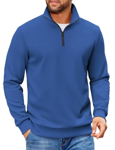 Coofandy Men's Quarter Zip Mock Neck Pullover Sweatshirt: $25.64 Coofandy Men's Quarter Zip Mock Neck Pullover Sweatshirt: $25.64