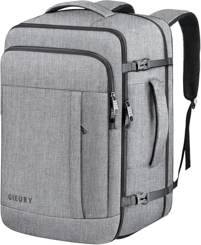 Gieury 40-50L Expandable Laptop Travel Backpack: $29.99