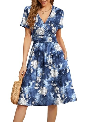 Weaczzy Women's Floral Fit and Flare Sundress: $19.99 Weaczzy Women's Floral Fit and Flare Sundress: $19.99