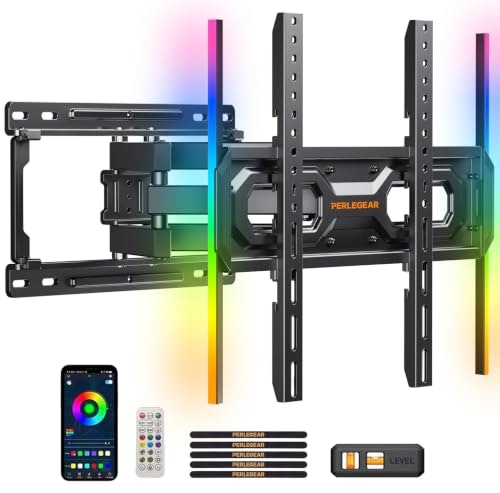 Perlegear Full Motion TV Wall Mount with LED Light: $53.98 Perlegear Full Motion TV Wall Mount with LED Light: $53.98