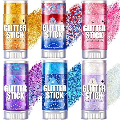 Aroic Body Glitter Stick 6-Pack: $15.98