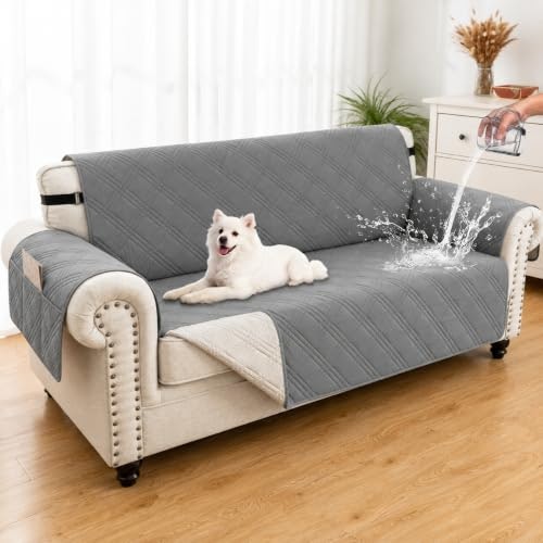 Eusalioy 68-inch Waterproof Quilted Sofa Cover: $27.51 Eusalioy 68-inch Waterproof Quilted Sofa Cover: $27.51