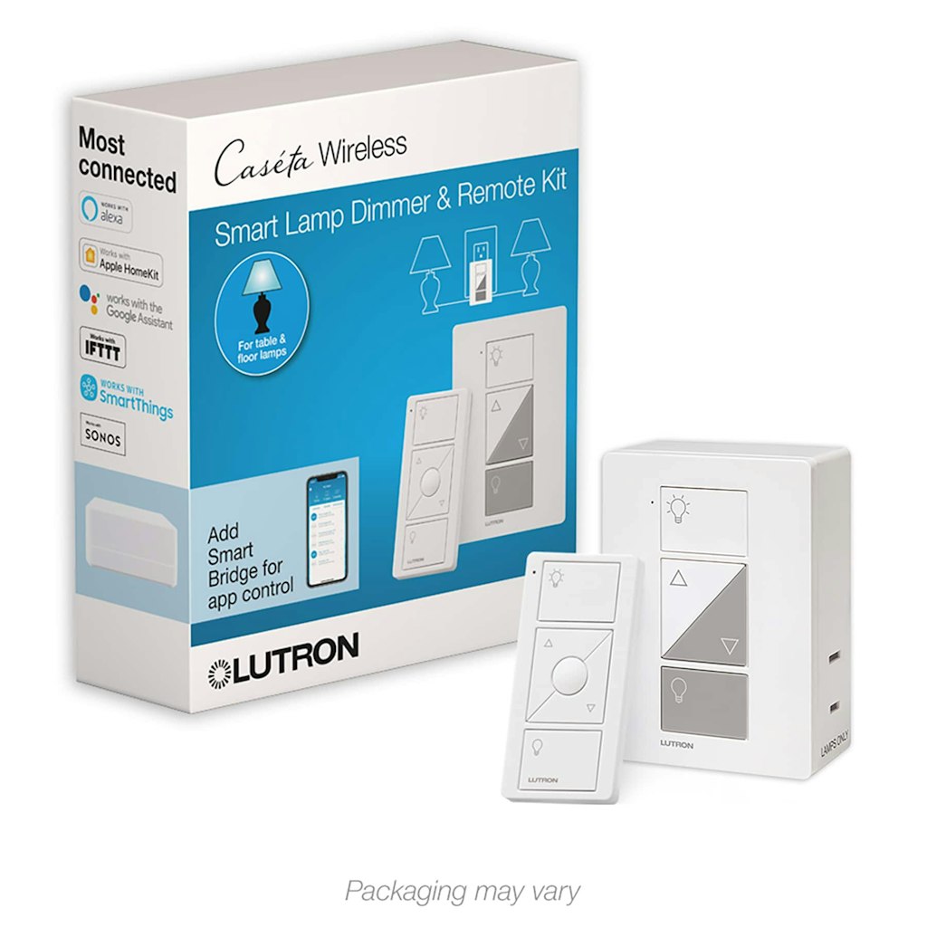 Lutron Caseta Smart Lamp Dimmer and Remote Kit: $54.95 Lutron Caseta Smart Lamp Dimmer and Remote Kit: $54.95