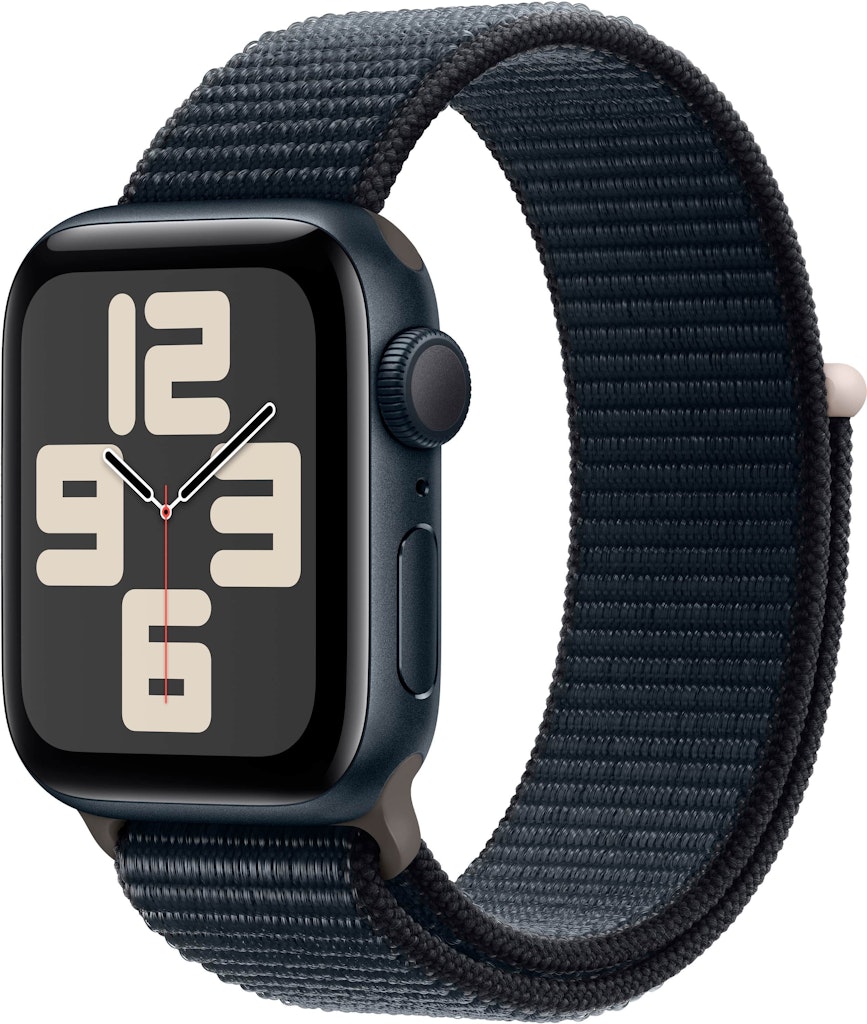 Refurbished Apple Watch SE 2nd Generation 40mm Midnight Aluminum Case with Midnight Sport Loop: $129.99